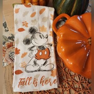 Fall Themed Mickey Mouse Kitchen Towel